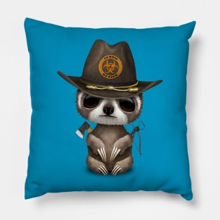 Baby Sloth Zombie Hunter Pillow