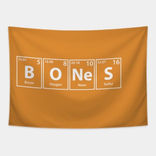 Bones (B-O-Ne-S) Periodic Elements Spelling Tapestry