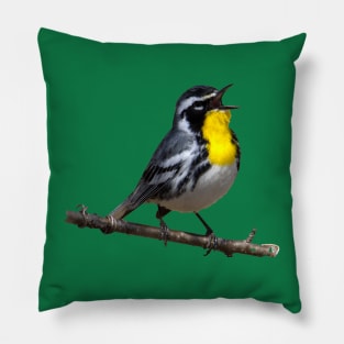 Yellow throated warbler Pillow