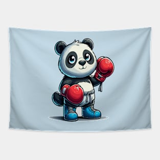 funny boxing panda Tapestry