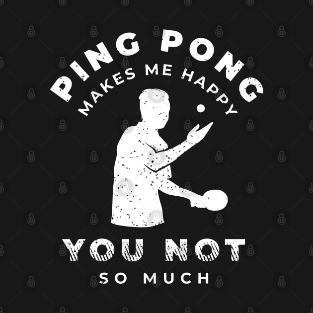 Ping Pong Design Table Tennis Gift for a Lover of Ping Pong by AlleyField