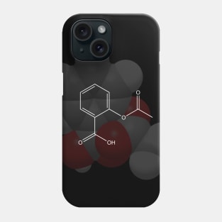 Aspirin Molecule Chemistry Phone Case