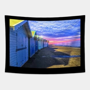 Cromer Beach at Sunset Tapestry