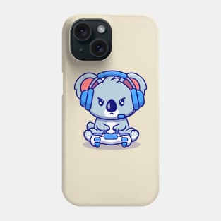 Cute Koala Gaming Cartoon Phone Case