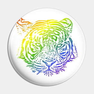 tiger rainbow Pin