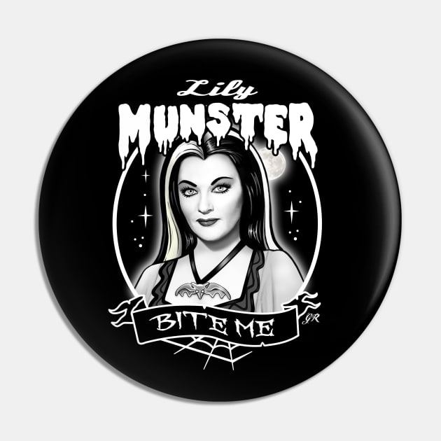 Lily Munster Pin by Gothic Rose