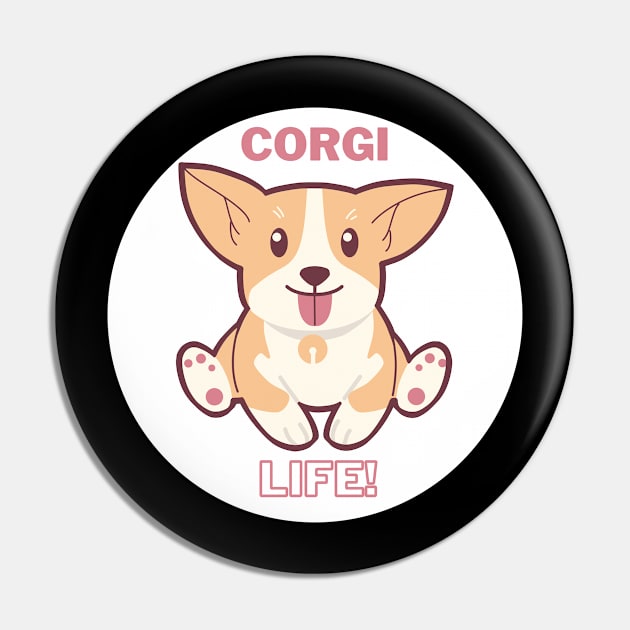 Corgi Life Cutie Pin by Sleepy Time Tales
