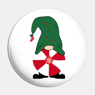 Peppermint Gnome Pin