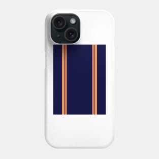 Luton Town Retro Away 2001 - 03 Navy and Orange White Pin Stripes Phone Case