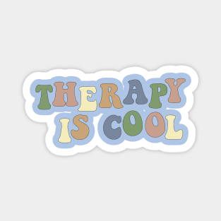 Therapy is Cool Earth Tones Magnet