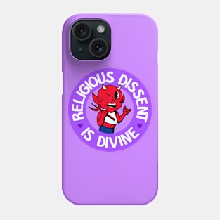 Religious Dissent Is Divine - Cute Queer Atheist Devil Phone Case