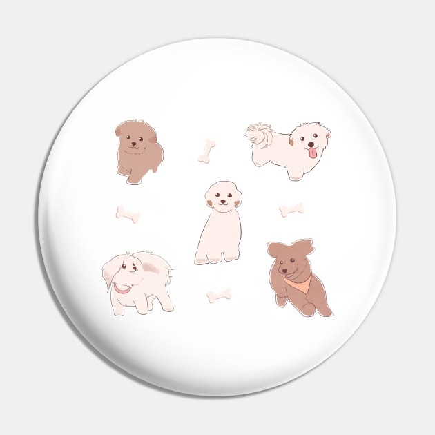 Cute Maltipoo Dog Bone Treat Fluffy Dogs Pin by yellowpomelo