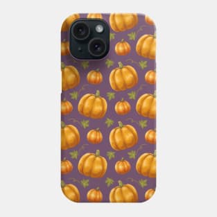 Purple Pumpkin Pattern Phone Case