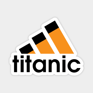 Titanic Sinking Too Soon Logo Magnet