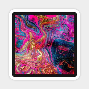 Premium Colorful Marble Inkscape Magnet