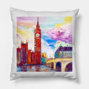 Colorful Day. London Pillow