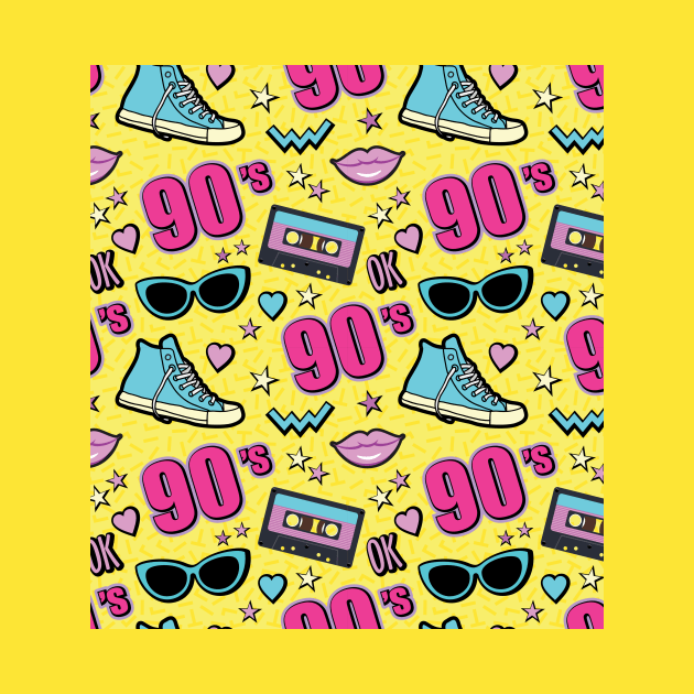 90s Colorful Pattern Style Cool Decade 90's Aesthetic by andreperez87