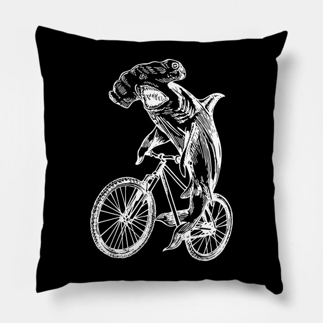 SEEMBO Hammerhead Shark Cycling Bicycle Biking Cyclist Bike Pillow by SEEMBO