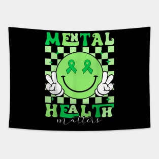 Mental Health Matters I Wear Green Mental Health Awareness Tapestry