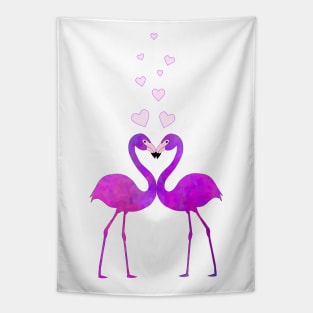 Flamingo Love Connection Tapestry