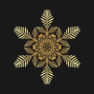 Gold Snowflake T-Shirt