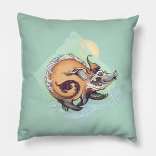 Red River Hog, 2019 - year of the pig Pillow