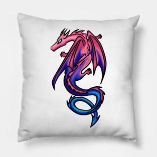 Bisexuality LGBT Pride Dragon Pillow