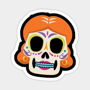 Skull Mexican Style Magnet