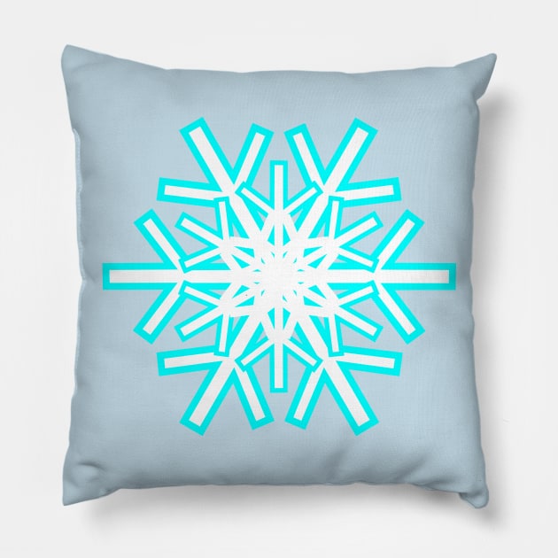 Winter Snowflake Pillow by Muzehack