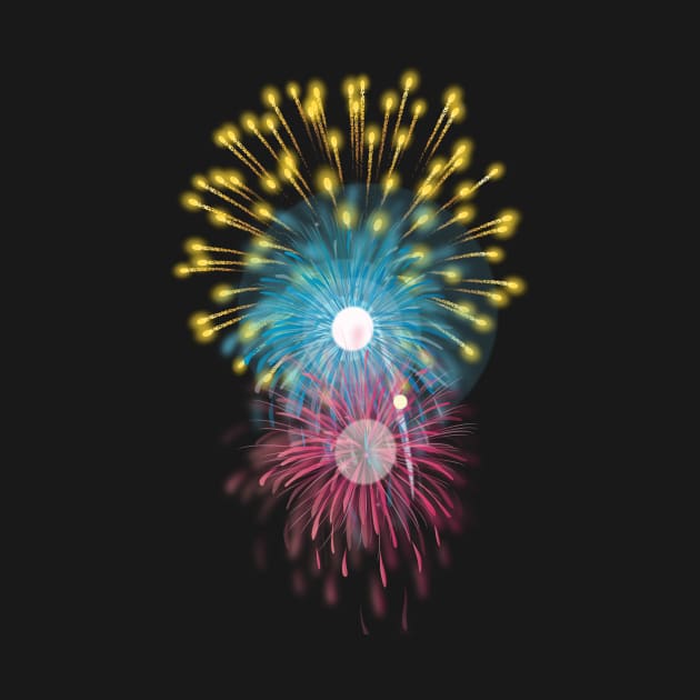 The colourful firework by Imutobi