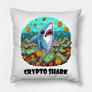 Crypto Shark Pillow