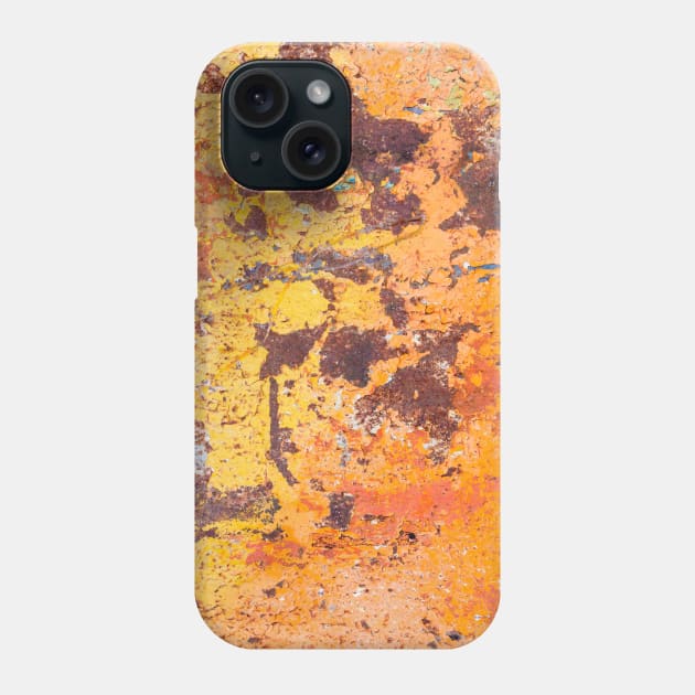 rusty metallic surface peeling Phone Case by 1STunningArt