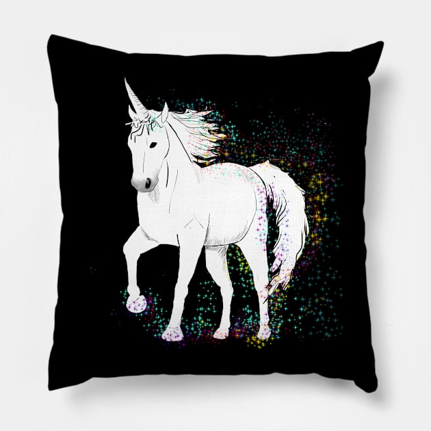 Unicorn Pillow by pastelwhale