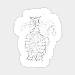 Frazzle cat (cut-out) Magnet