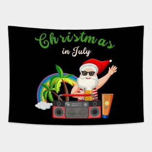 Christmas in July- Santa Christmas Tapestry