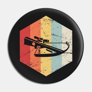 Retro Vintage Crossbow Hunting Icon Pin