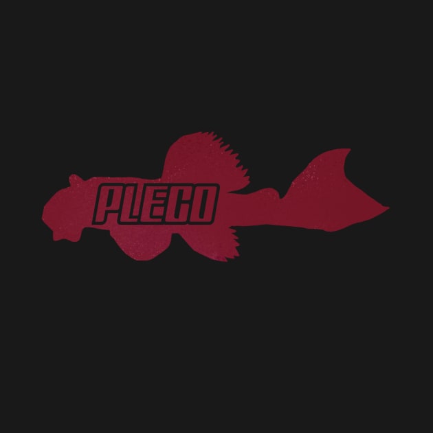 Pleco in Red by Moopichino