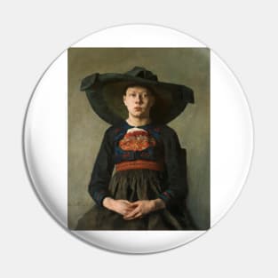 A Bavarian Peasant Girl - Hanna Hirsch-Pauli Pin