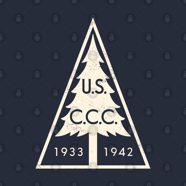 Civilian Conservation Corps - Triangle Tree Badge by DMSC