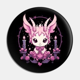 Kawaii Baphomet Girl Pin