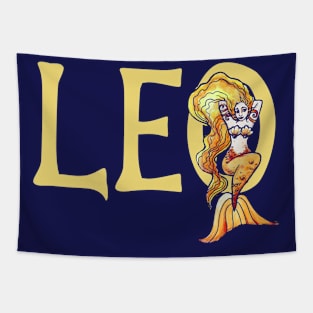 Leo Mermaid Tapestry