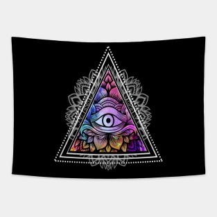 Illuminati Triangle Eye Tapestry