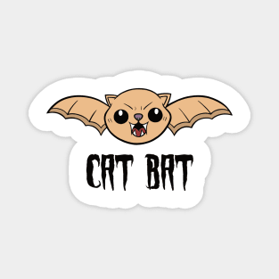 Cat Bat Halloween Design - Version 2 Magnet
