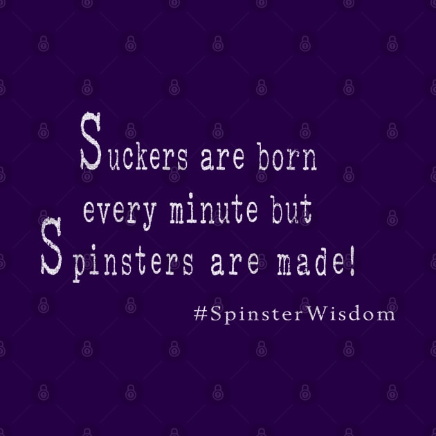 Spinster Wisdom Coffee Cups- purple by MemeQueen