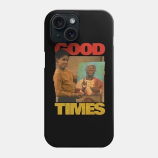 VINTAGE GOOD TIMES JESUS BLACK HISTORY Phone Case