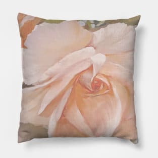 Vicorian Roses Neck Gator Peach Rose Pillow