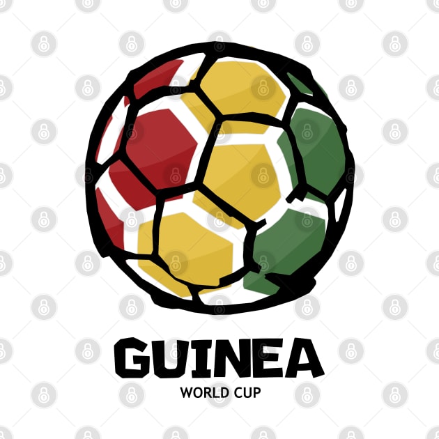 Guinea Football Country Flag by KewaleeTee