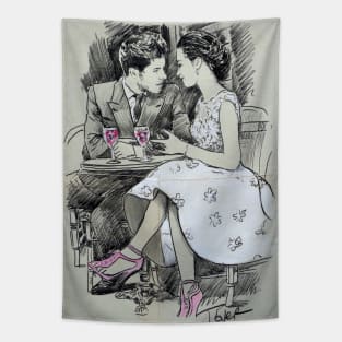 Cafe rendezvous Tapestry