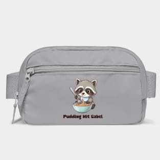 Pudding Mit Gabel, cute raccoon trying to eat pudding with a fork Bag