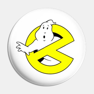 Eating Mooglie! Ghostbusters / Pacman Logo Pin